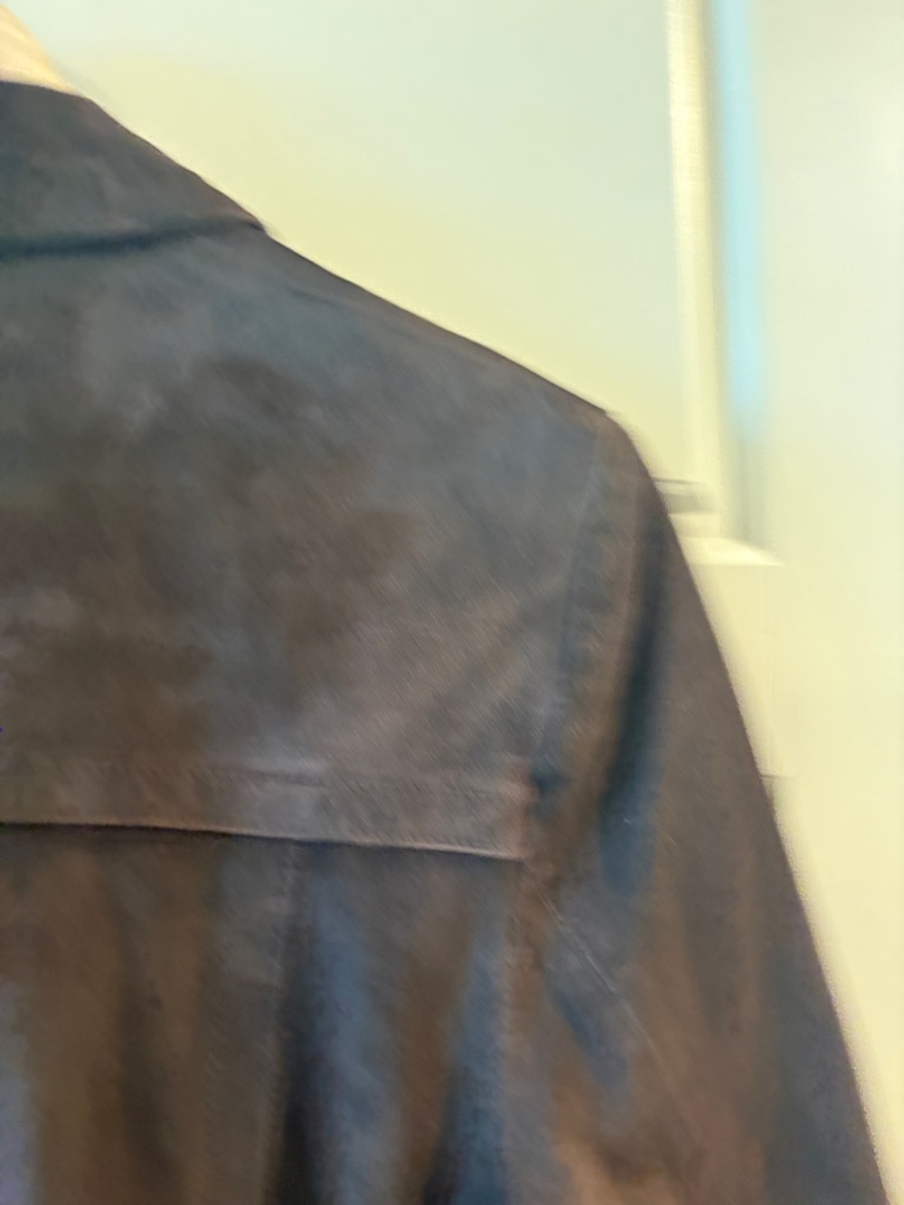 Cole Haan Brown Leather Jacket Blazer Style Size S Button Front Classic - Picture 12 of 16
